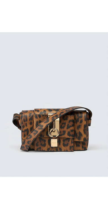 アニマルプリントショルダーバッグ